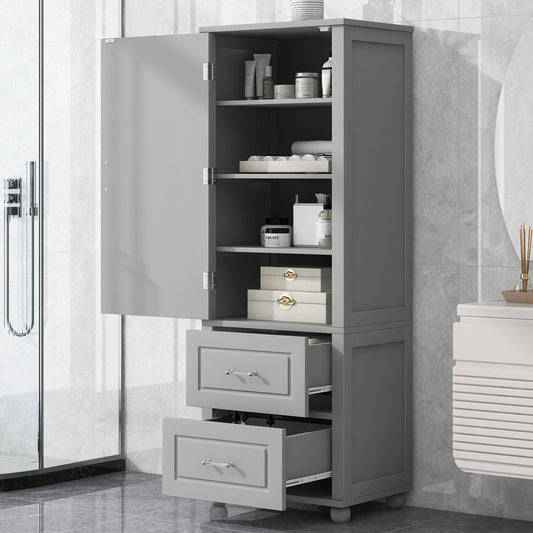 Tall Bathroom Storage Cabinet, Freestanding Storage Cabinet