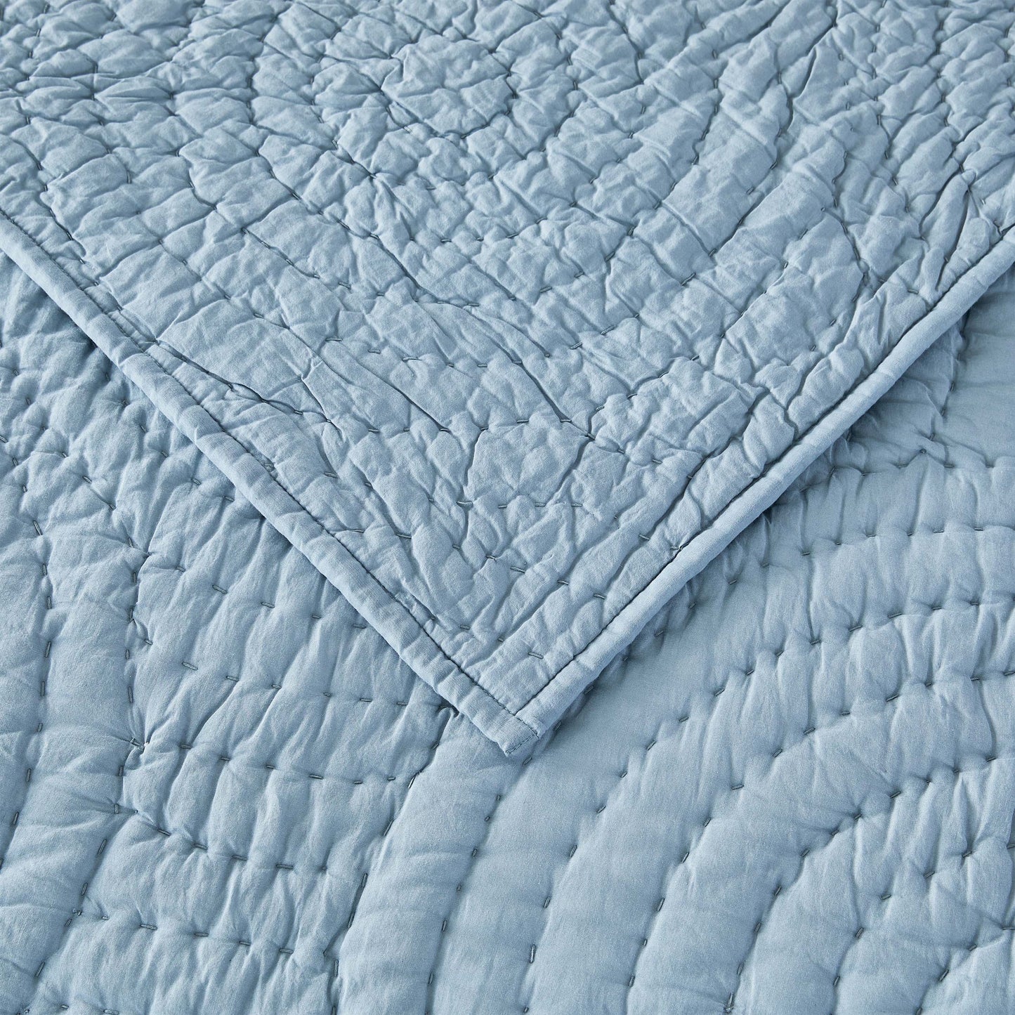 Halo Cotton Voile Hand Stitched Quilt Set