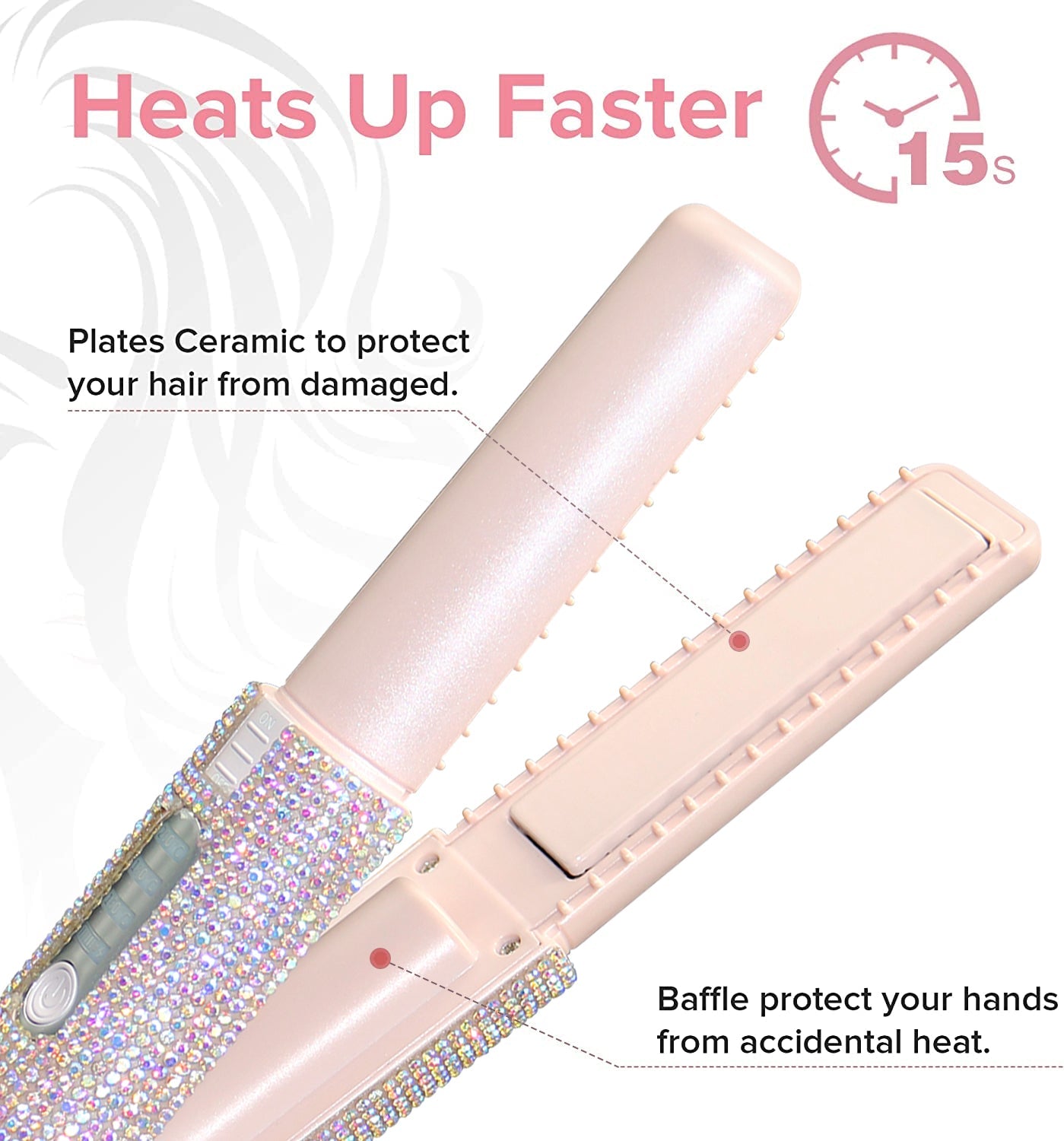 Electric USB Hair Straightening Brush Multifunctional Comb Straightening Styler Hair Curler