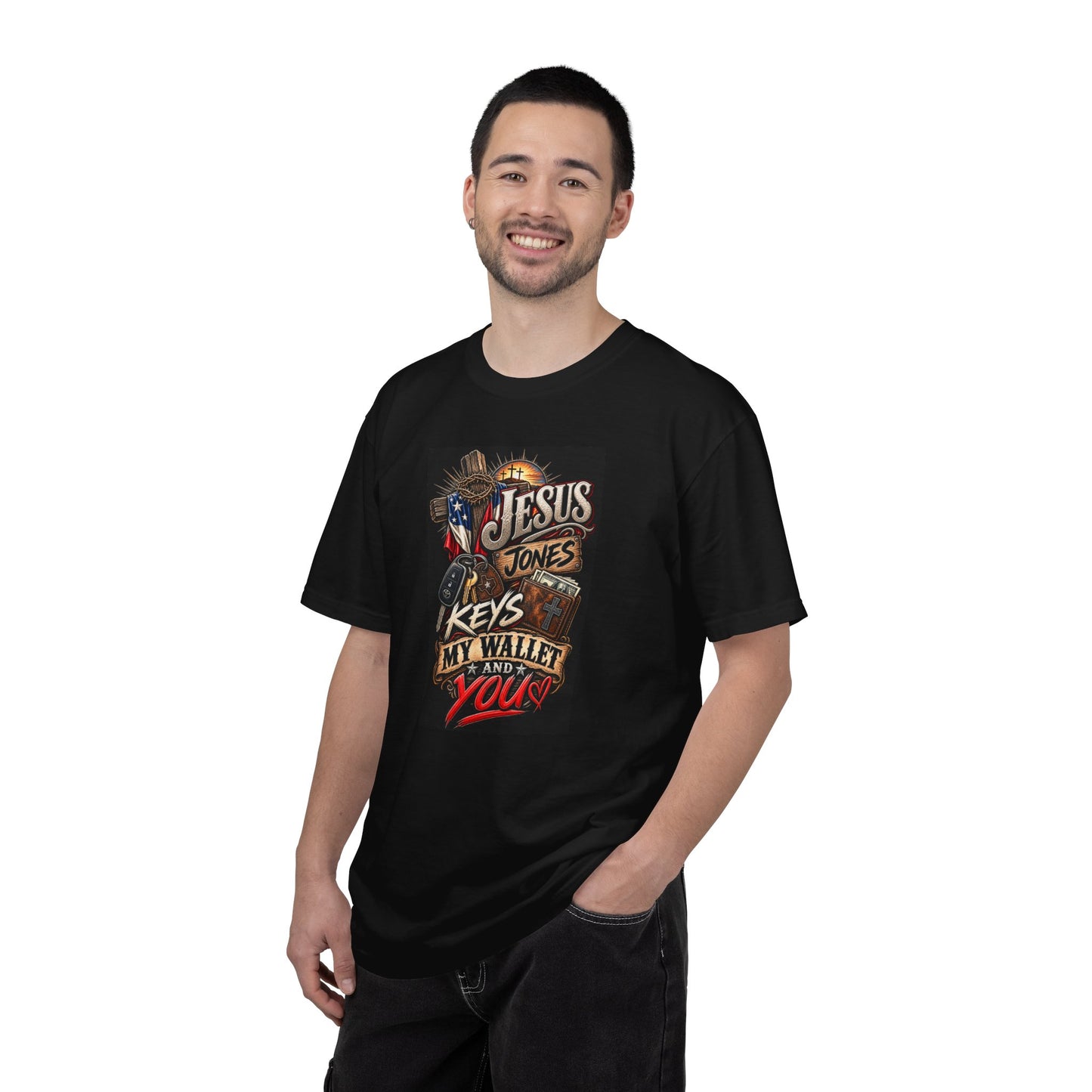 Graphic T-Shirt: Jesus Jones 'Keys, My Wallet and You'