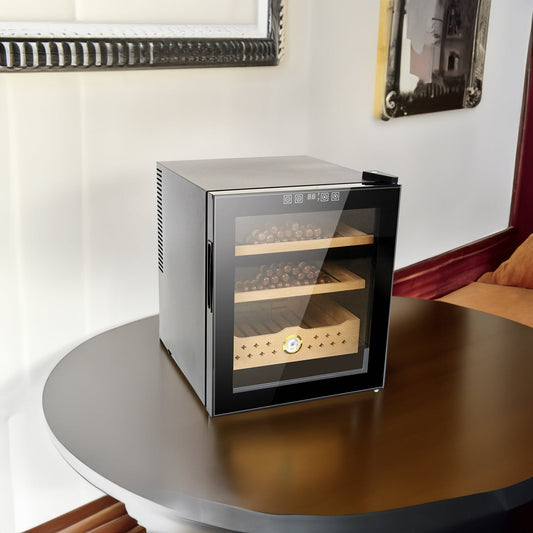 50L Electric Humidor, 300 Counts Capacity Cigar Humidor Humidifiers