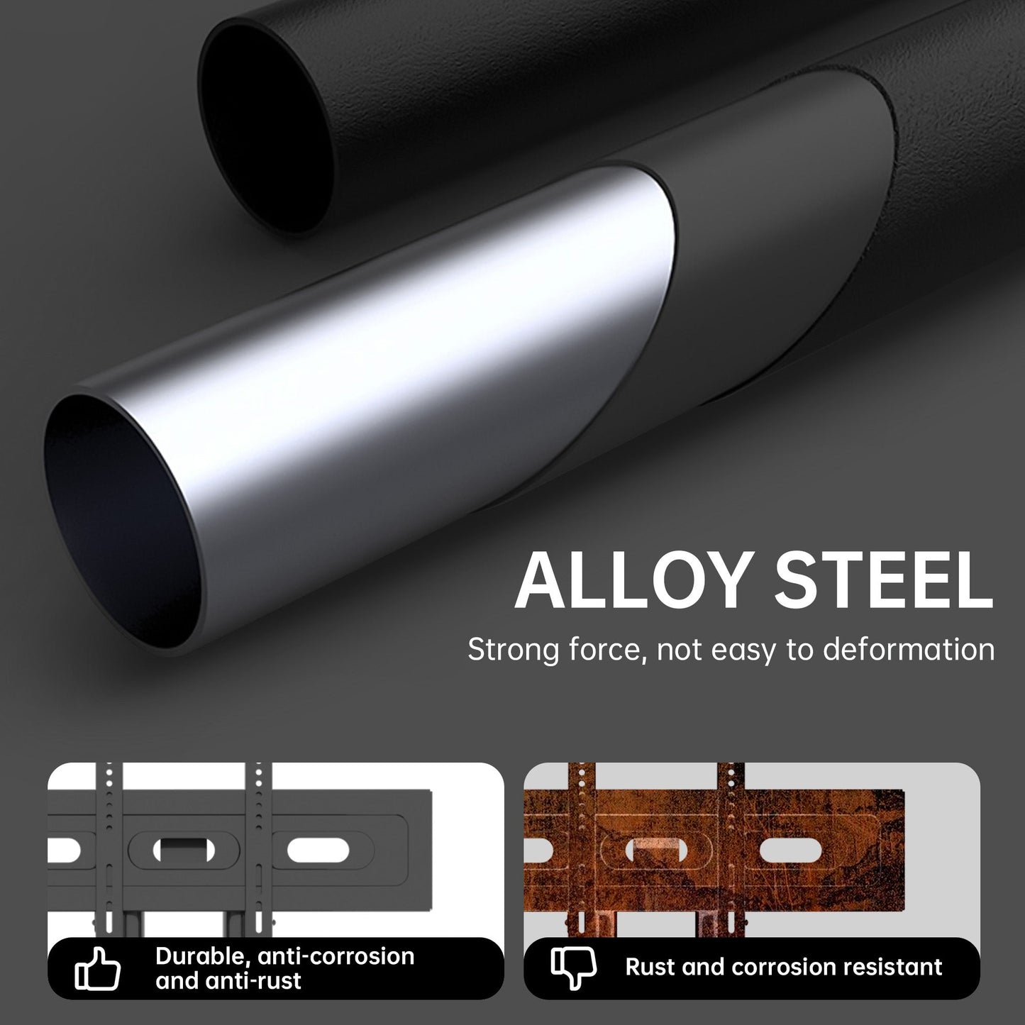 FANCO Universal Rotating TV Stand, suitable for 32–80-inch TVs