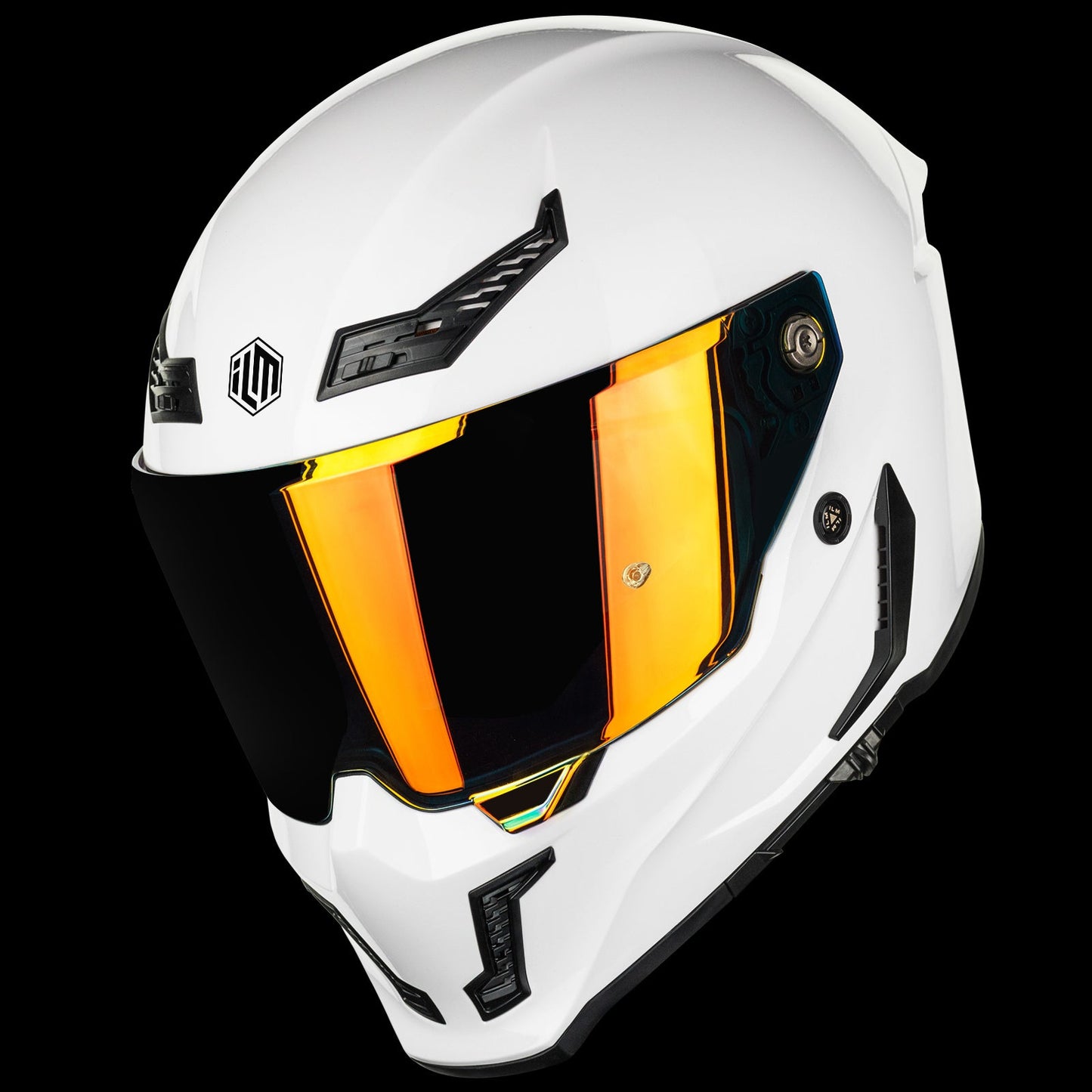 ILM Motorcycle Full Face Helmets DOT ECE Powersports Dual Visor