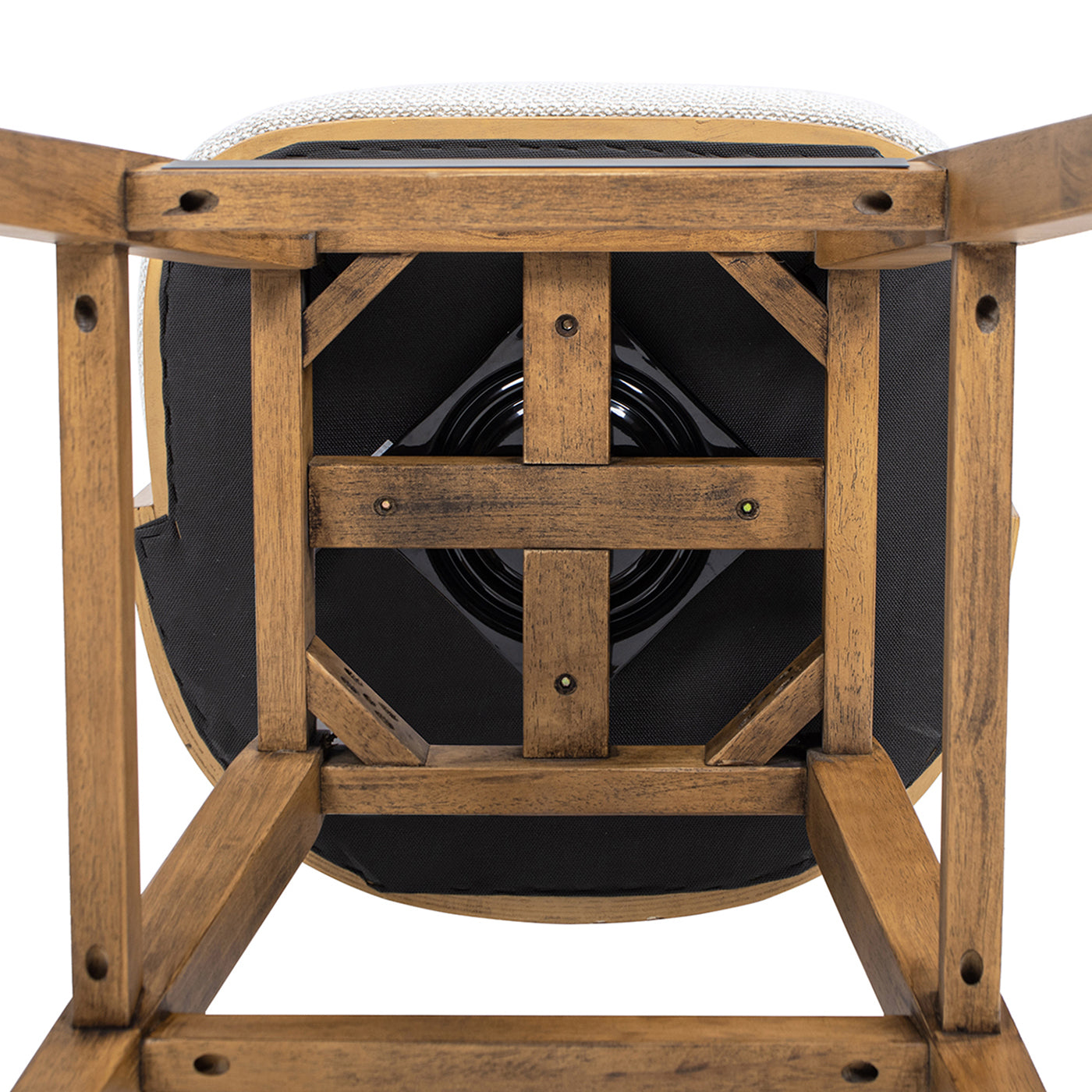 Bahama 30' Cane Rattan High-Back Swivel Bar Stool