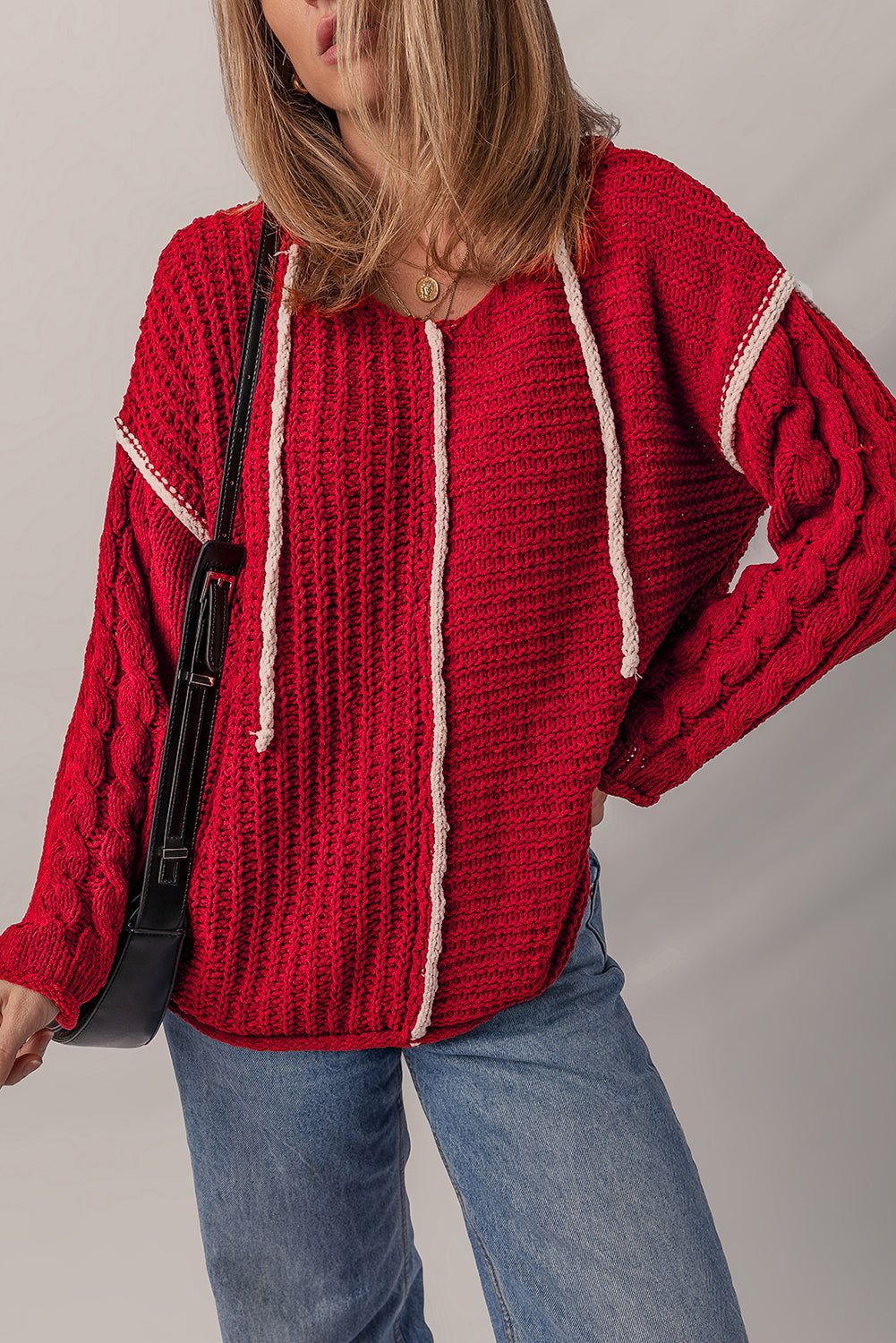 Drawstring Hooded Sweater