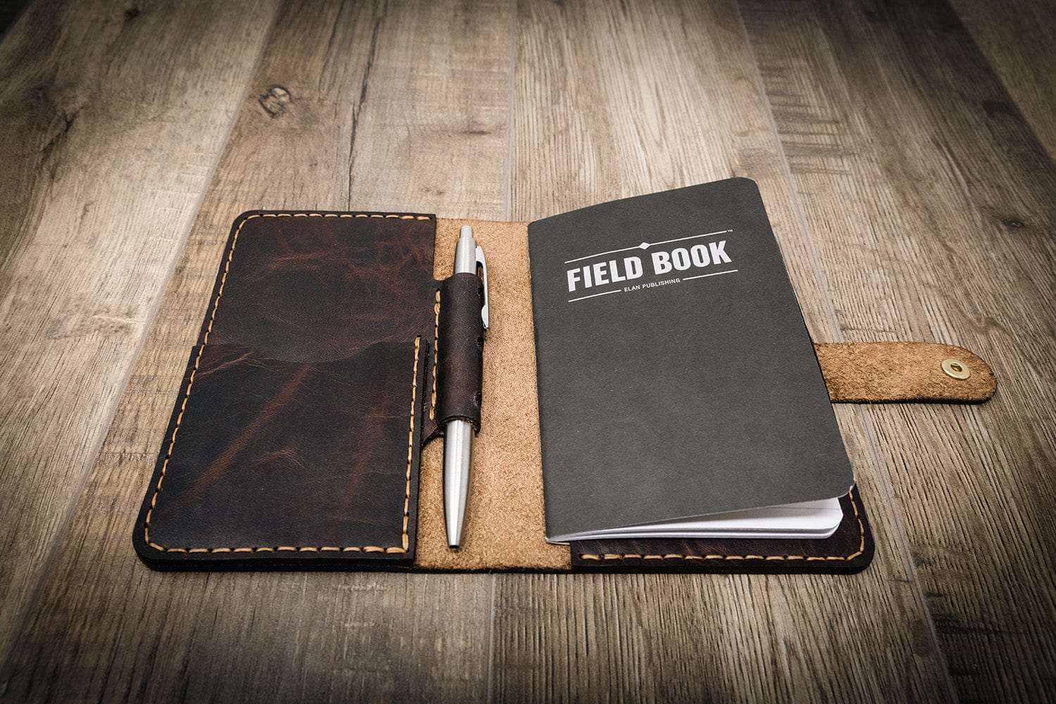 Leather Field Notes Cover - Walnut Brown
