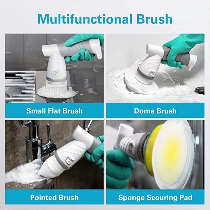 Household Kitchen Hand-Held Electric Dishwashing Brush