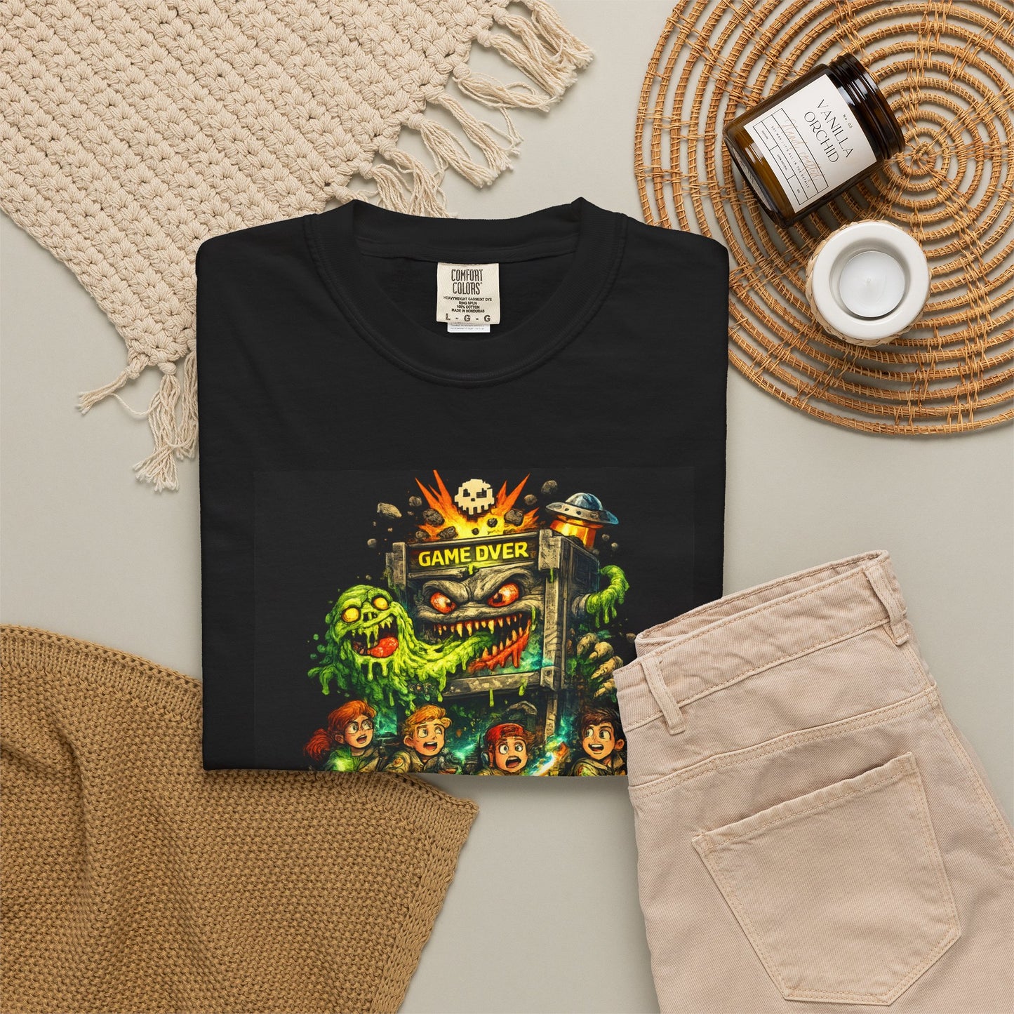 Ghost Gamer T-shirt Haunted Gaming Tee for Gamers