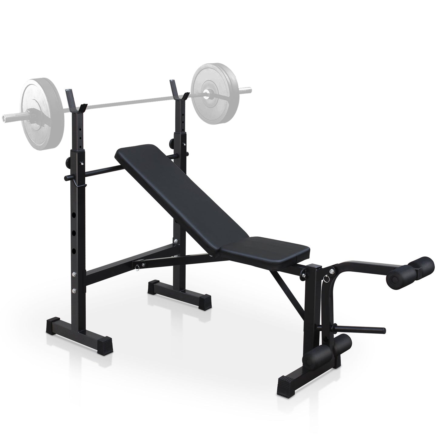 Olympic Weight Bench Press Set with Squat Rack and Bench for Home Gym