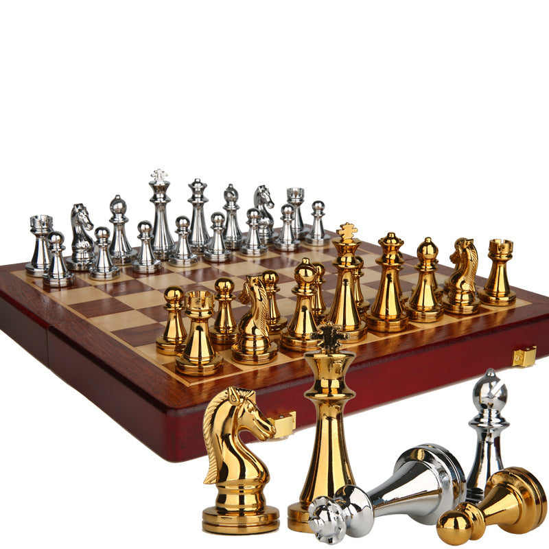 International Chess High End Gift Box Metal Chess Pieces
