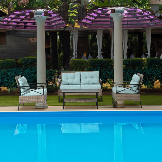 Patio Furniture, Outdoor Furniture, Seasonal PE Wicker Furniture