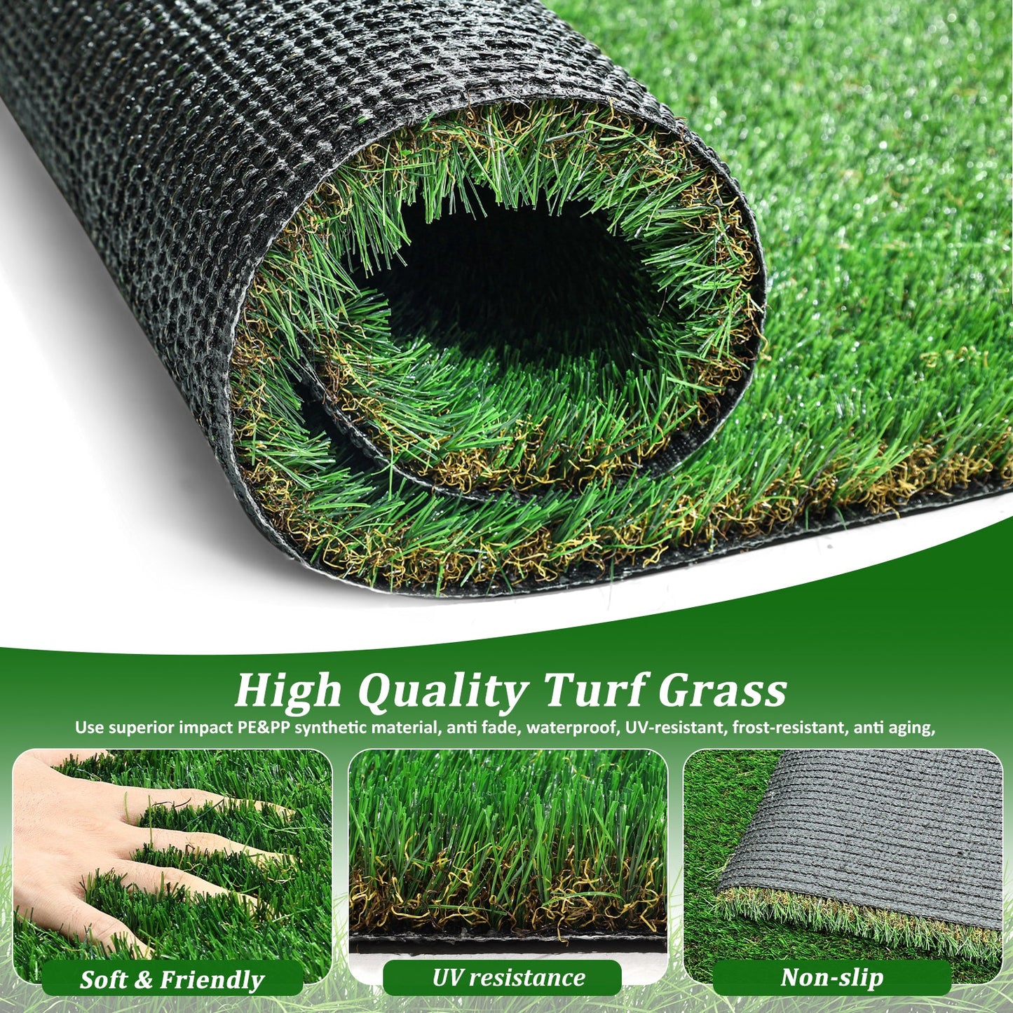 5FTX8FT outdoor artificial grass running blanket