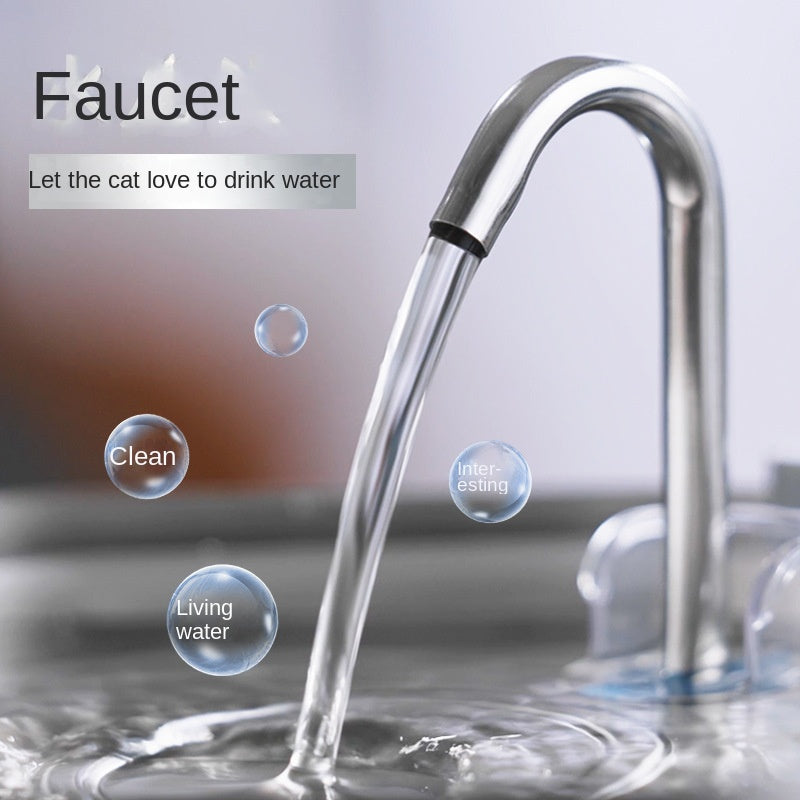 Stainless Steel Pet Water Dispenser with Large Capacity