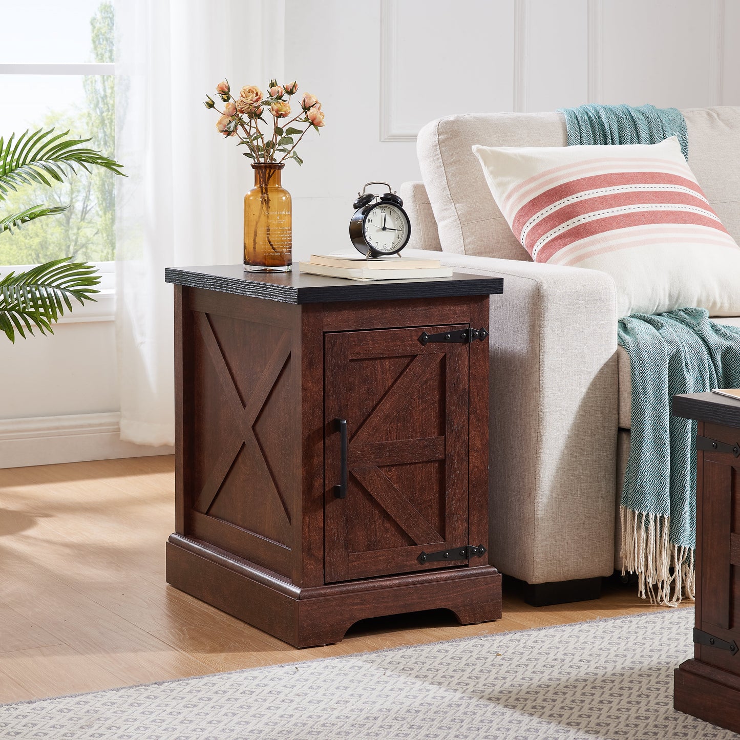 Farmhouse tea table bedside table