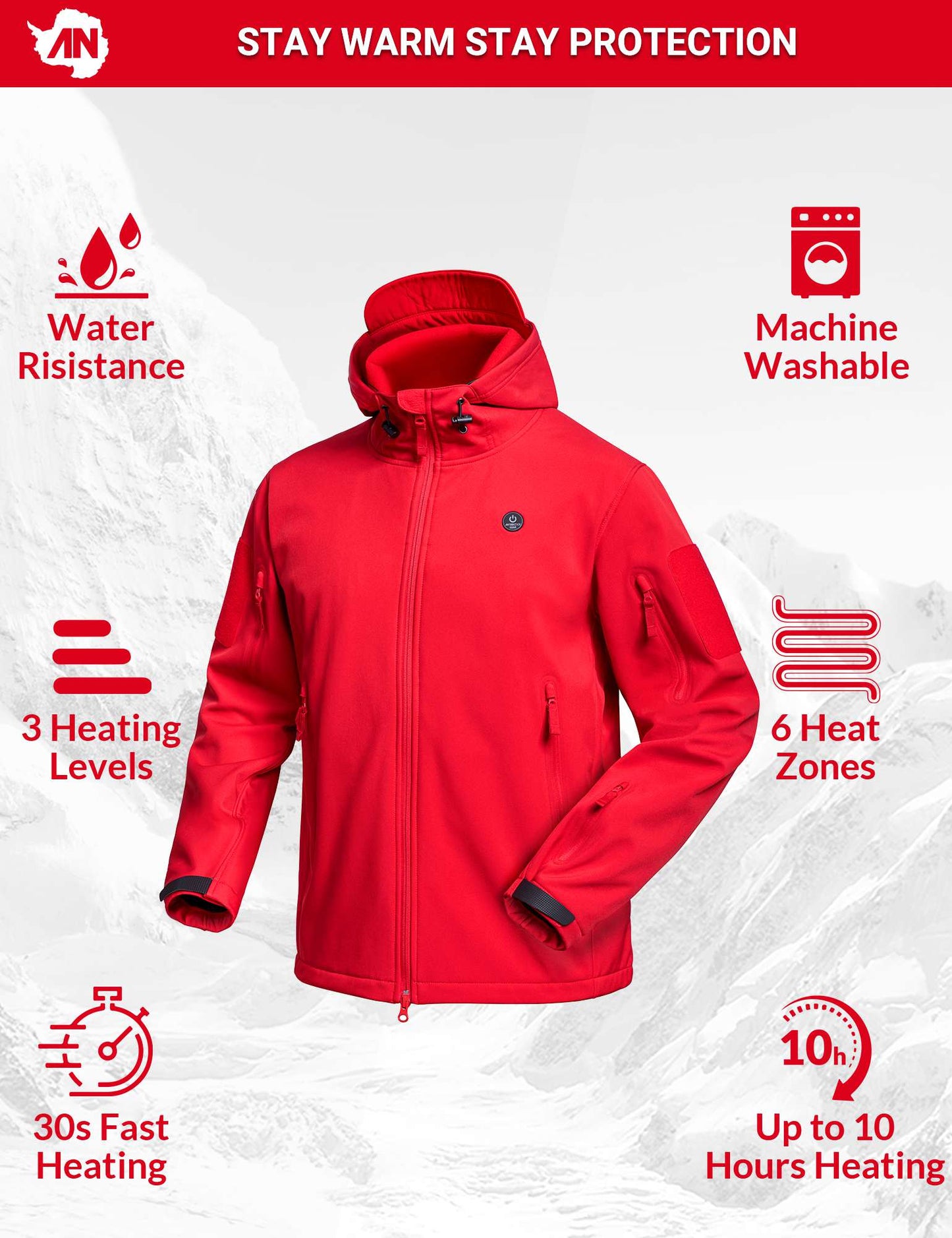 ANTARCTICA GEAR Heated Jacket for Men and Women