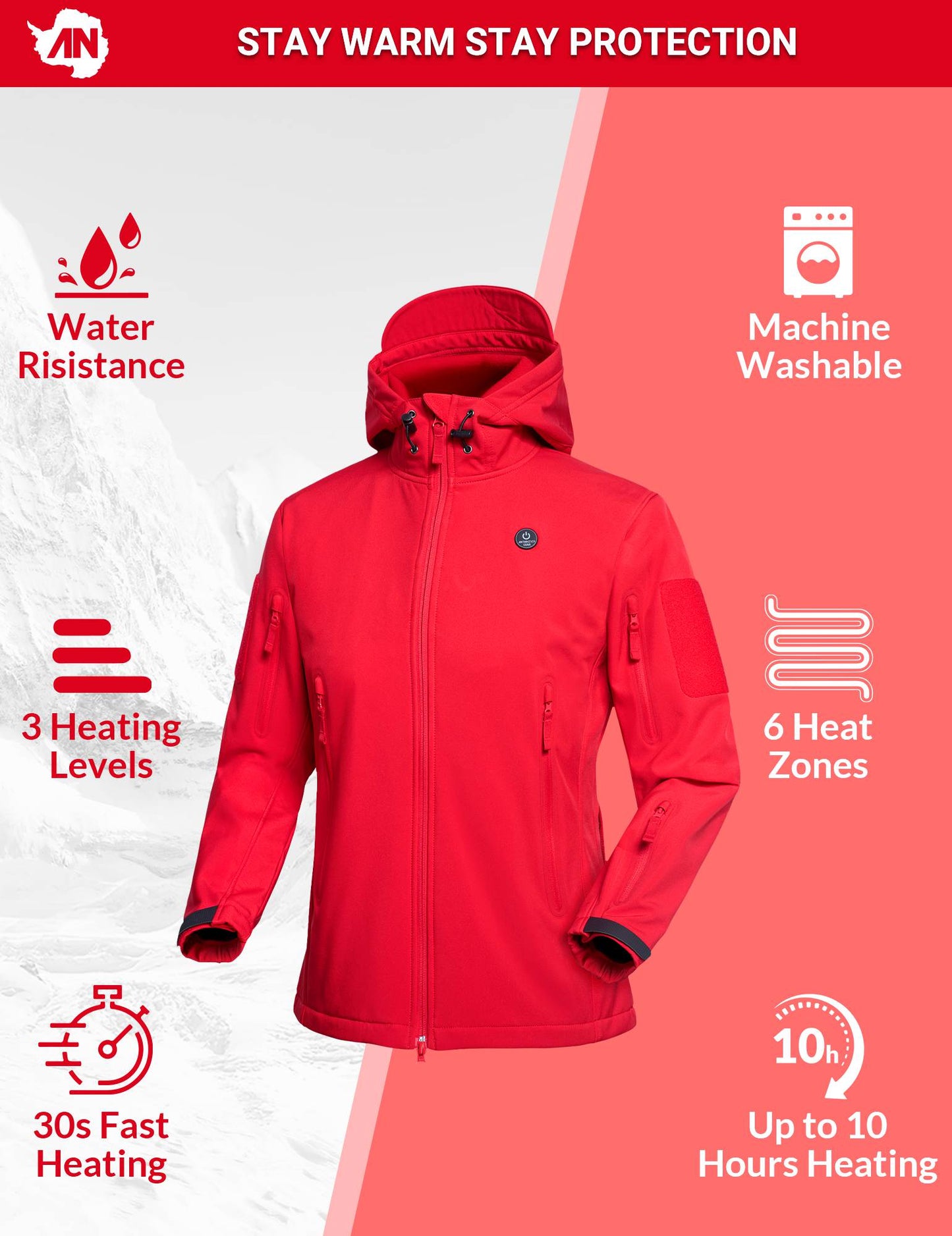ANTARCTICA GEAR Heated Jacket for Men and Women