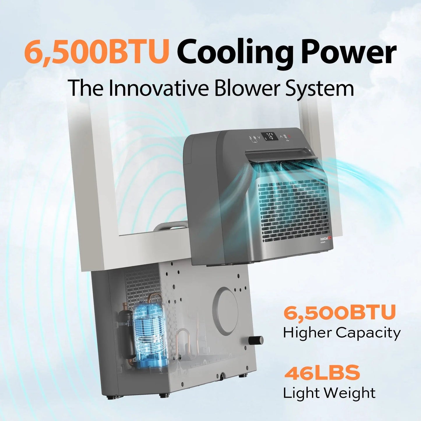 Fogatti InstaCool Go Portable Window Air Conditioner