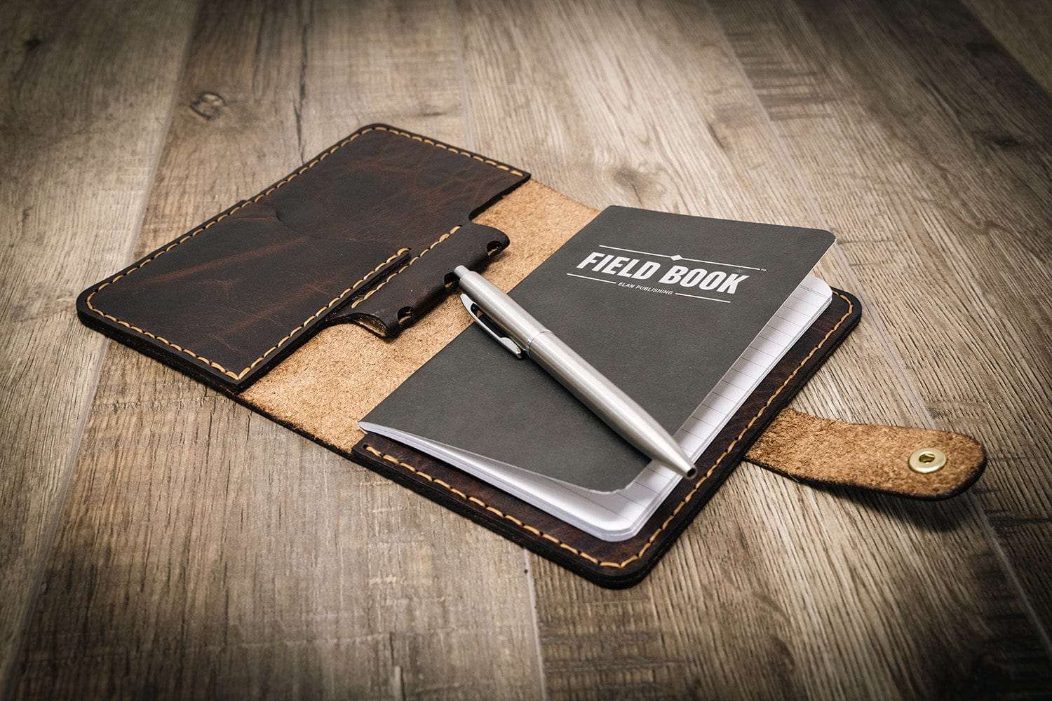 Leather Field Notes Cover - Walnut Brown