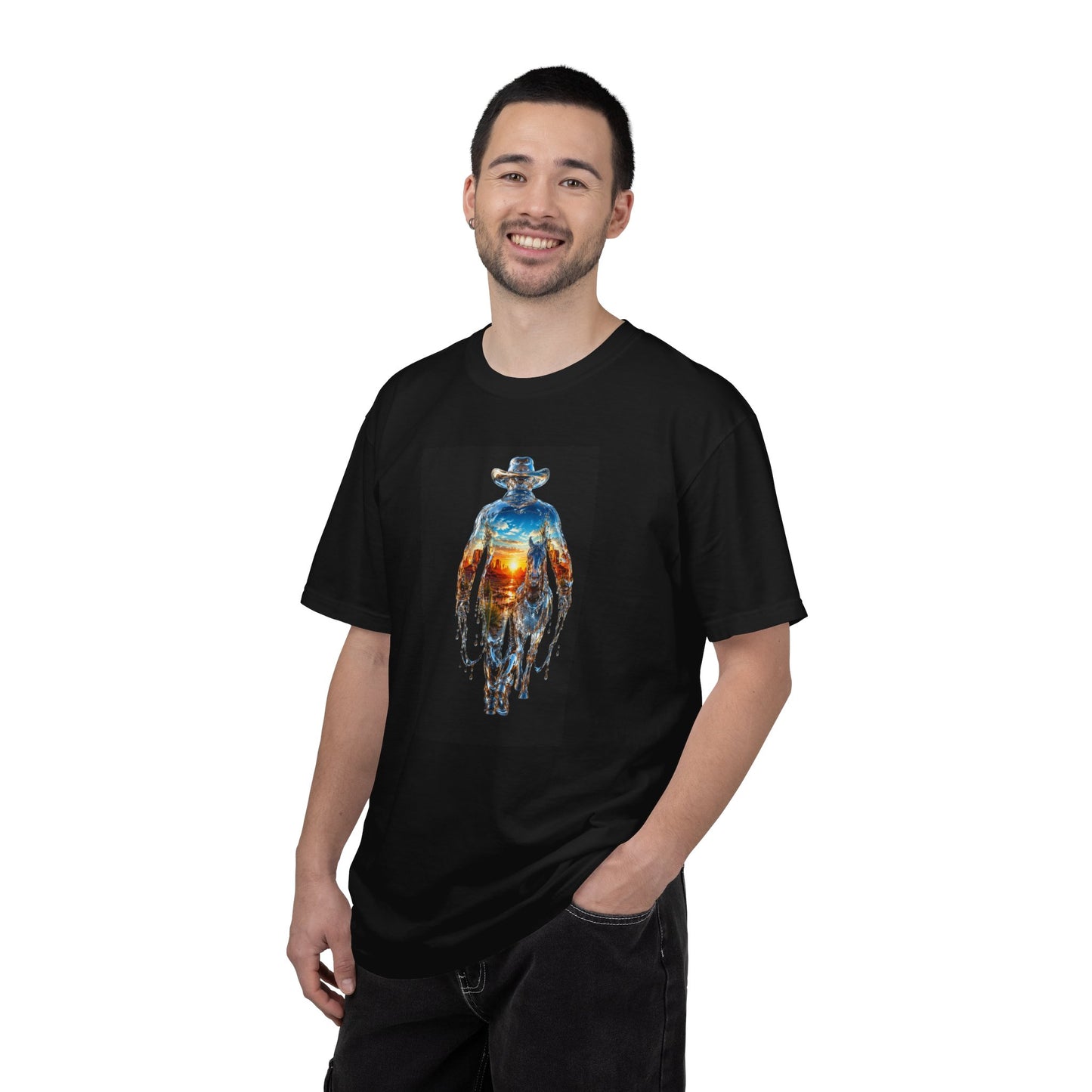 Cowboy Walking Away Tee — Western Graphic T-Shirt