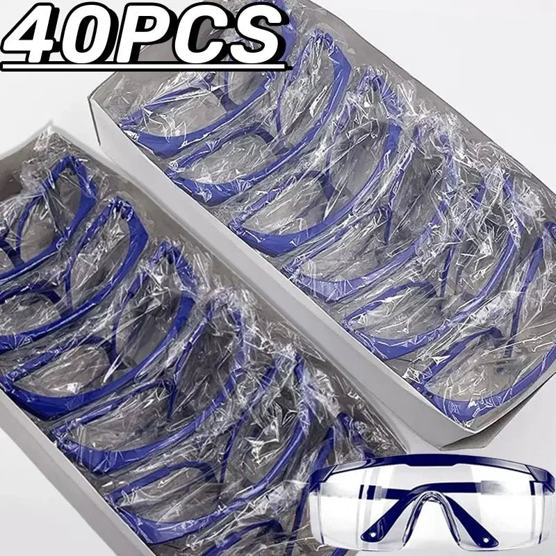 40pcs Anti-Splash Safety Goggles for Work, DIY & Eye Protection