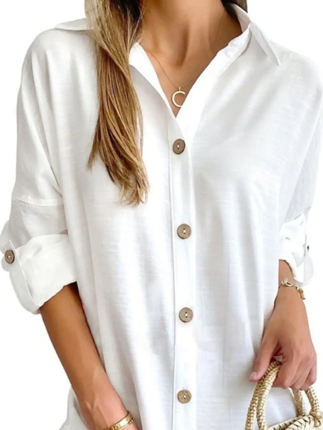 Button Down Long Sleeve Shirt Dress