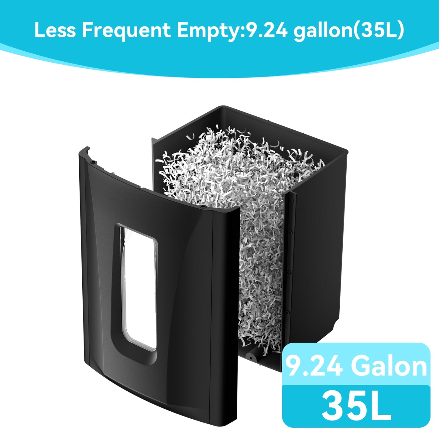 PAPER SHREDDER CROSS CUT LARGE CAPACITY HIGH SECURITY