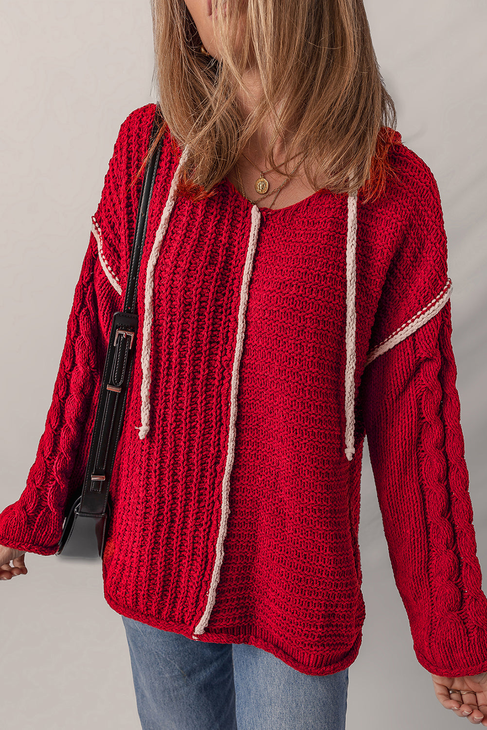 Drawstring Hooded Sweater