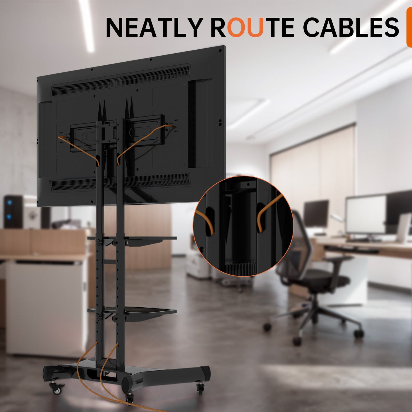 FANCO Universal Rotating TV Stand, suitable for 32–80-inch TVs