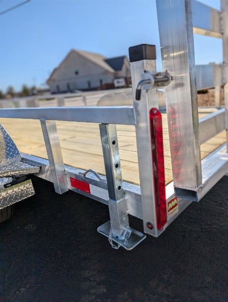 Silver Ox All Aluminum 7x16 Tandem Axle Utility Trailer with HD Rear Ramp