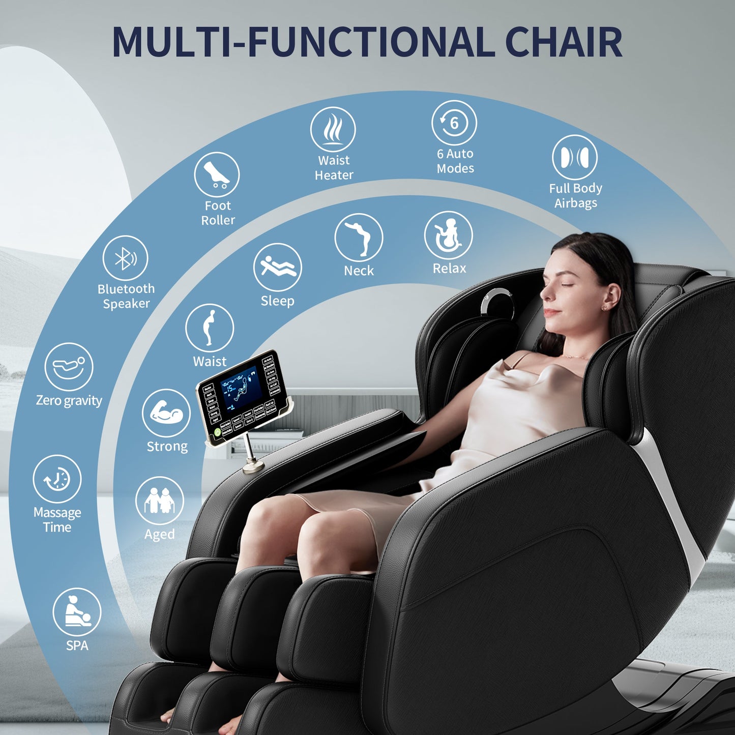 Full body deep tissue massage chair