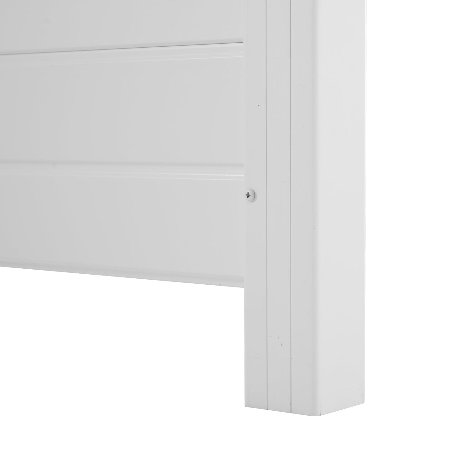 Privacy Fence Panels Kit Air Conditioner Trash Can Enclosure Vinyl white color