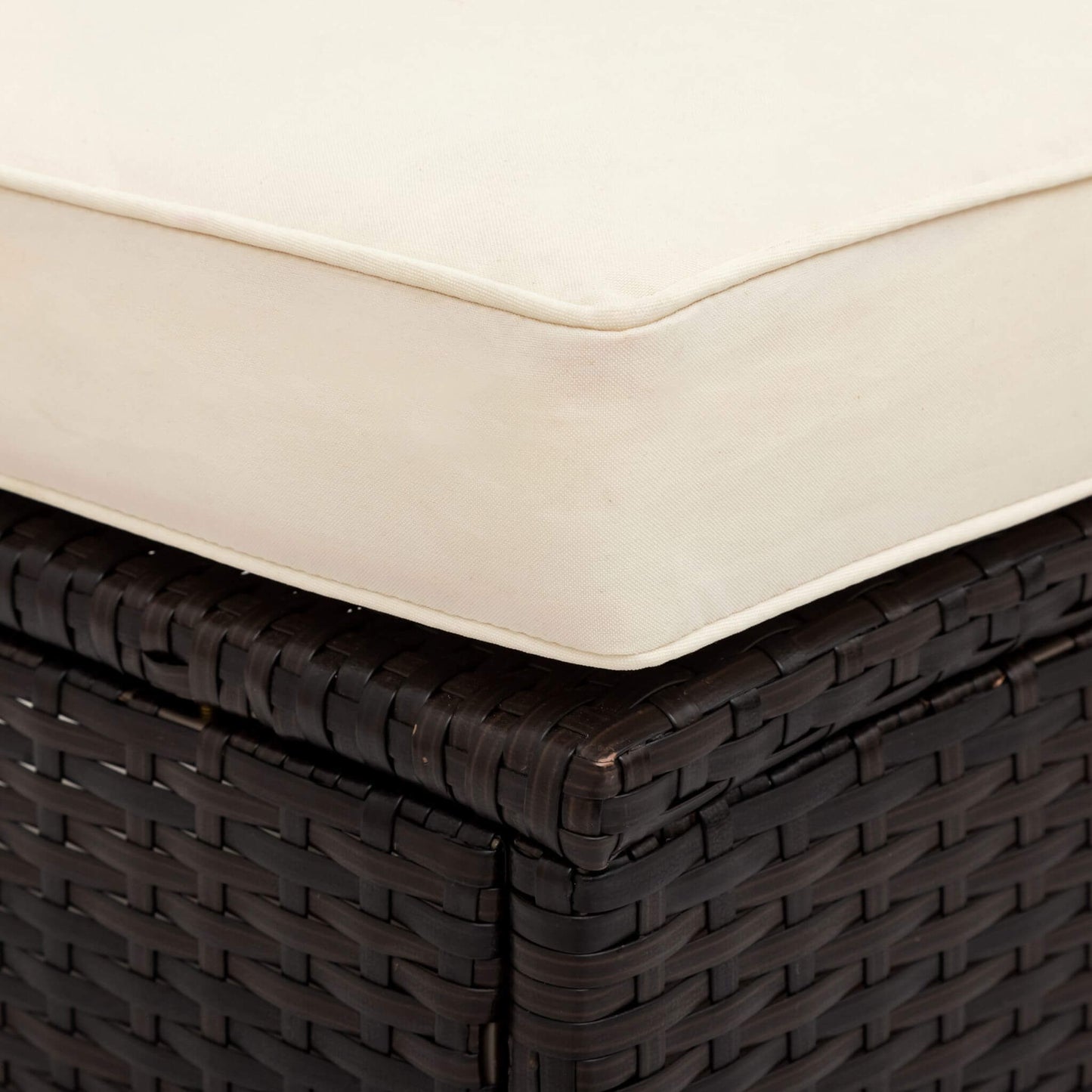 Premium 5-Piece All-Weather Half-Moon Outdoor Rattan Wicker Patio Sectional Sofa