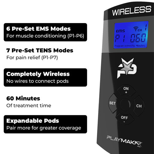 PRO Wireless Muscle Stimulator with TENS + EMS