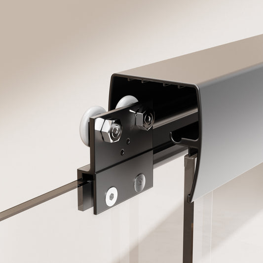 44 "-48" wide * 72 "high semi frameless double sliding shower door