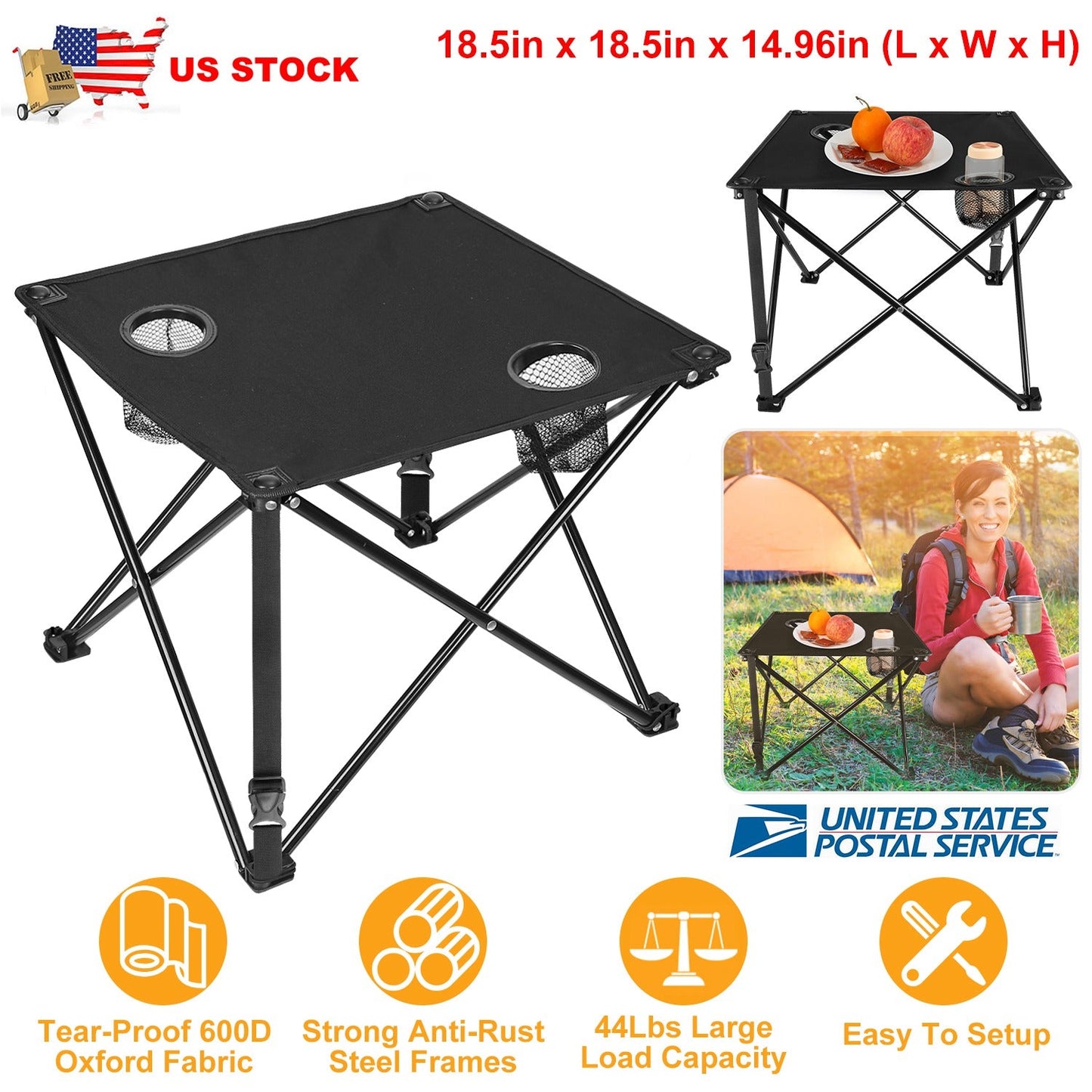 1Pc Foldable Camping Table Portable