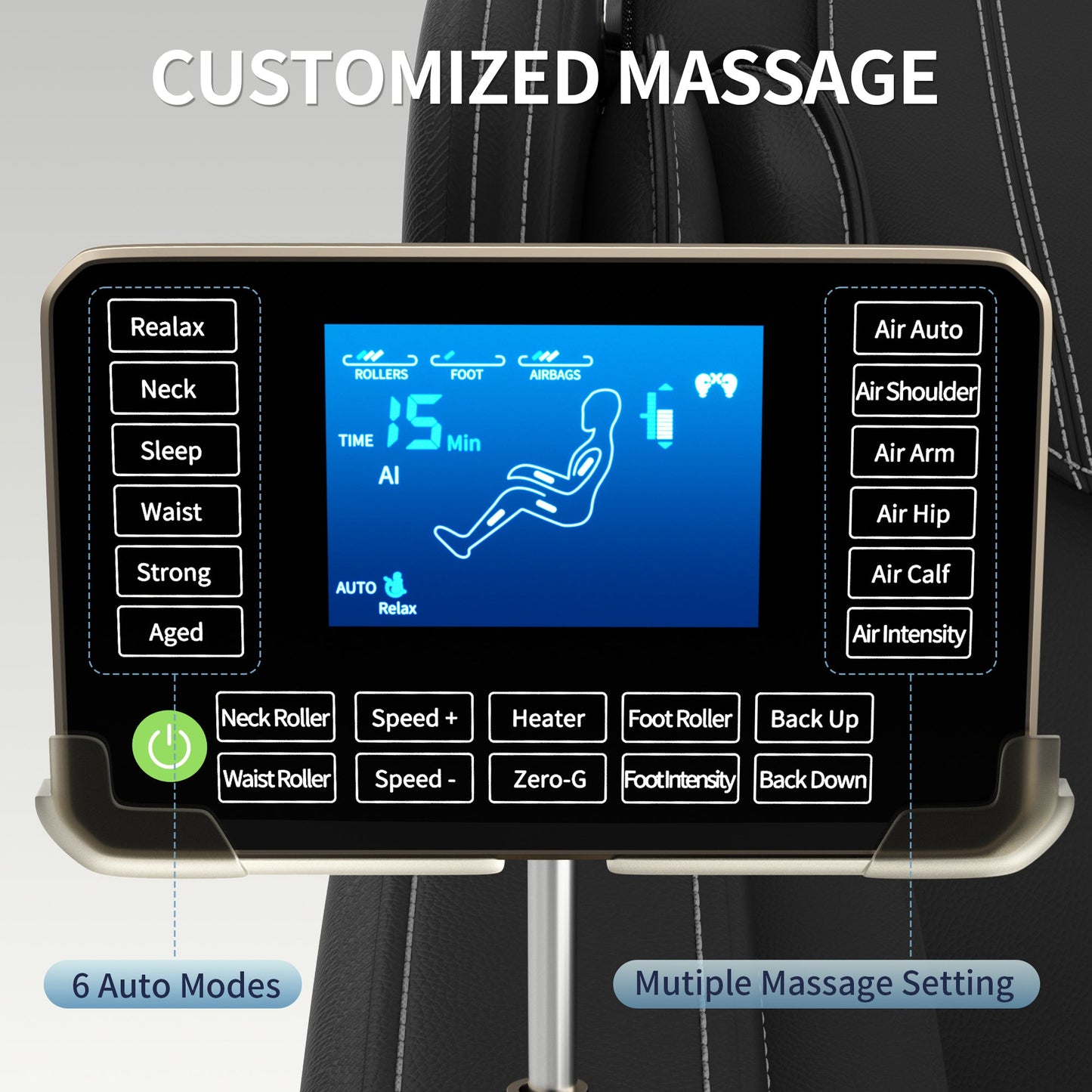 Full body deep tissue massage chair
