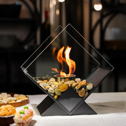 Desktop alcohol fireplace real fire fireplace portable viewing and heating