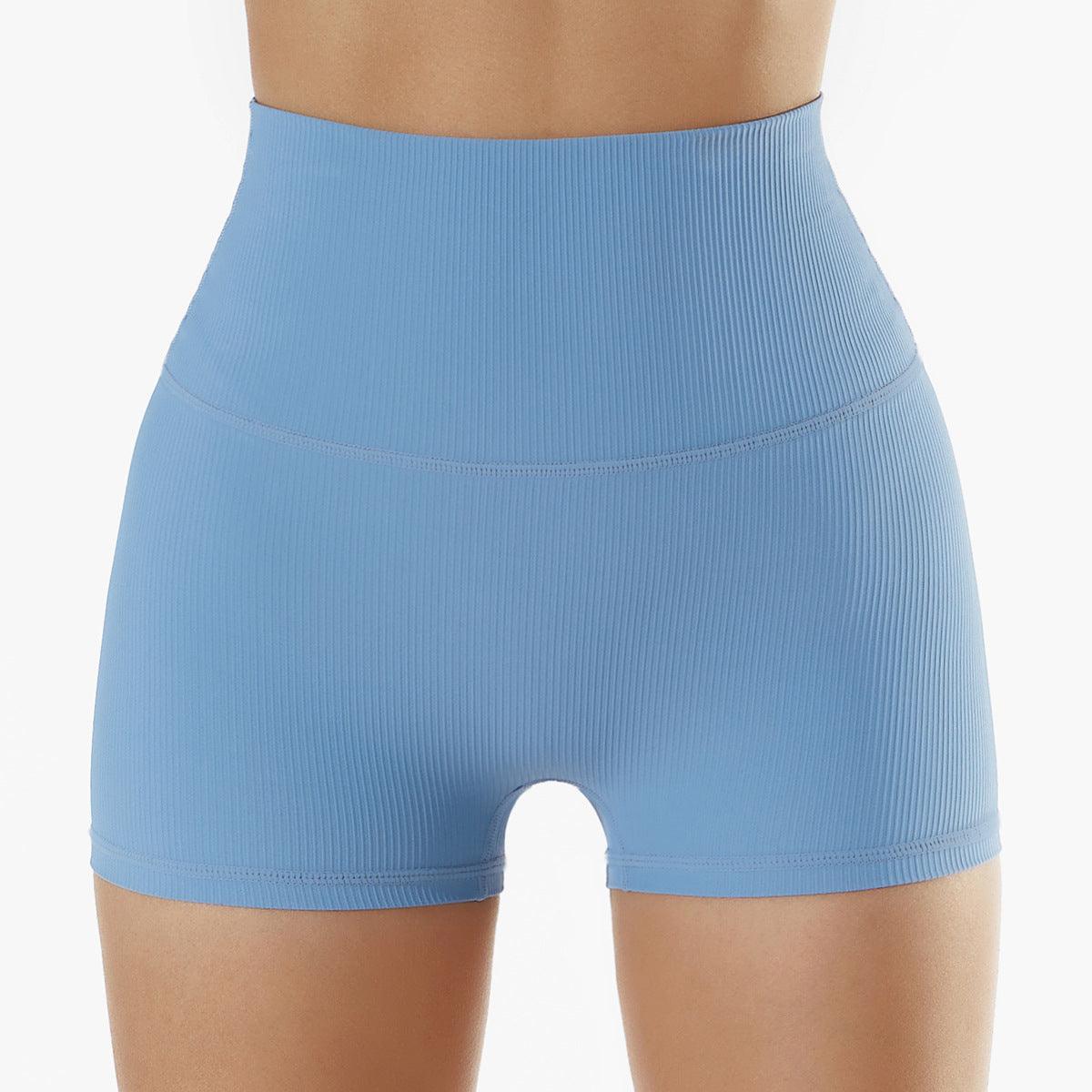 High-Waisted Ribbed Fitness Shorts – Perfect for Your Active Lifestyle