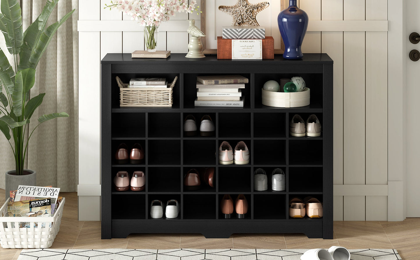 ONTREND Sleek Design 24 shoe cabinet