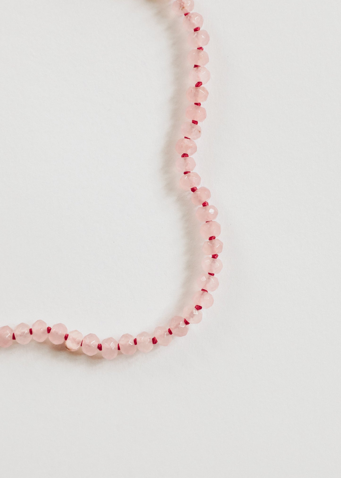 Natural Rose Quartz + 14k Gold Filled Toggle || Gemstone Necklace