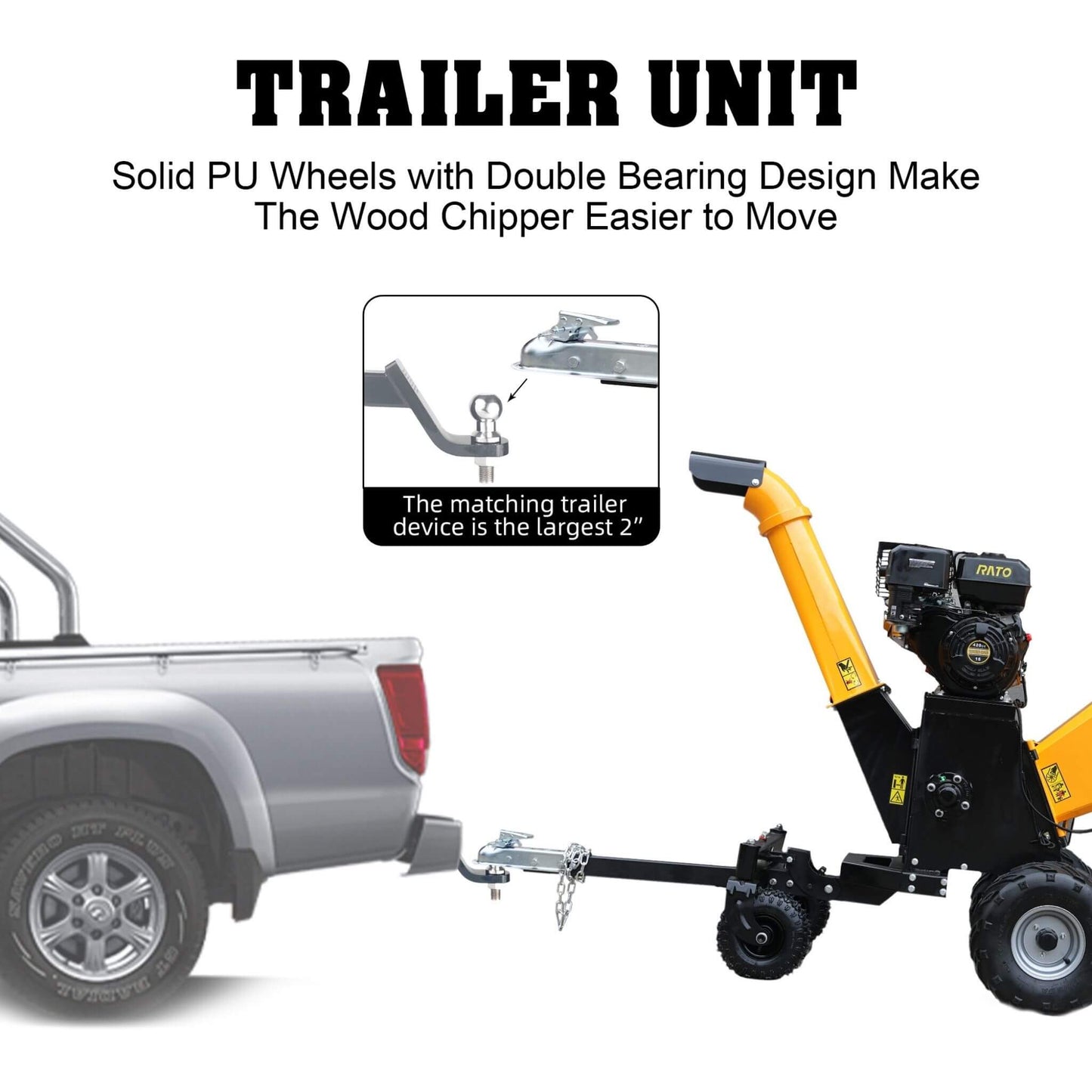 Heavy-Duty 6-Inch 420CC 15HP Gas Woodchipper
