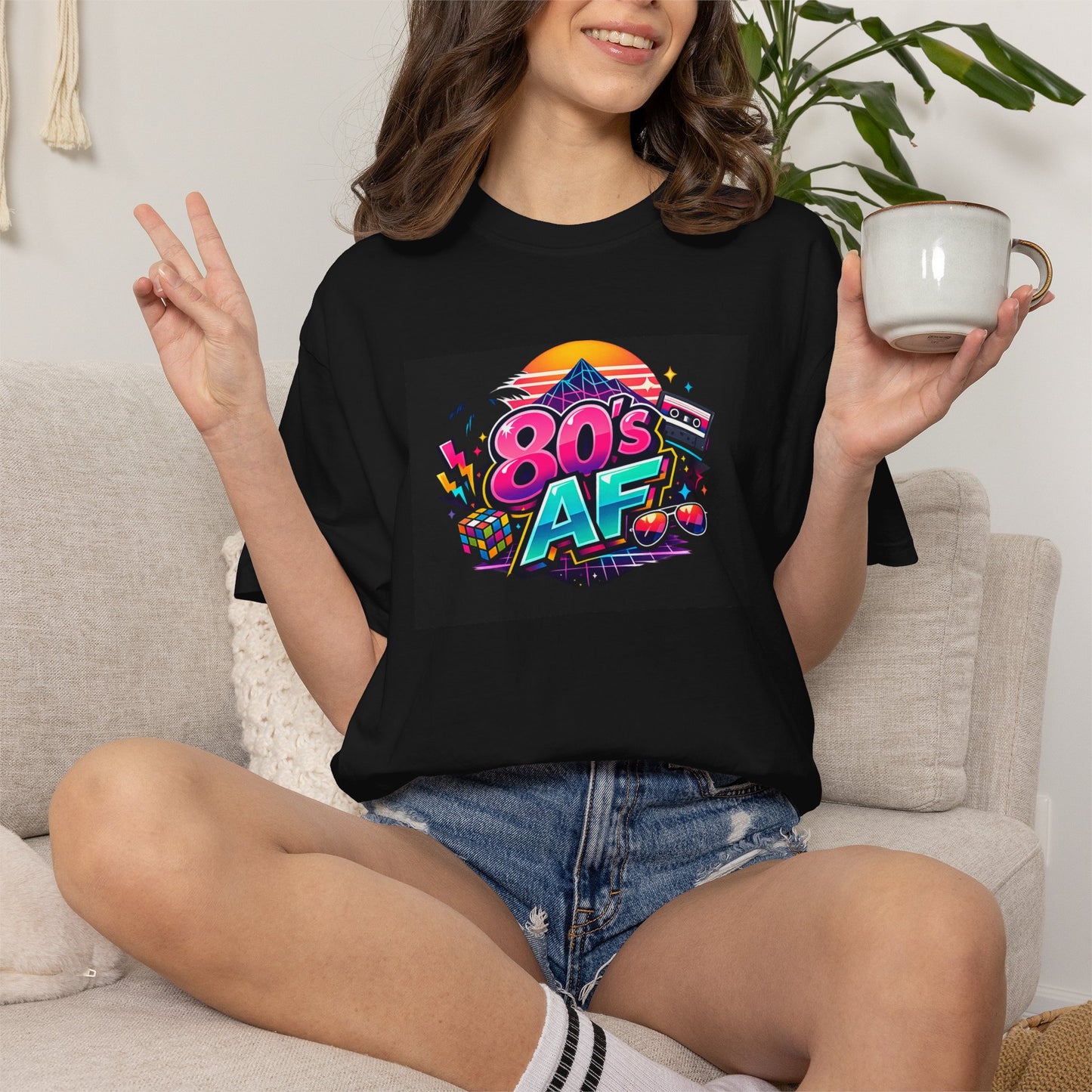 Graphic Tee - Vintage Neon 1980s Graphic Tee