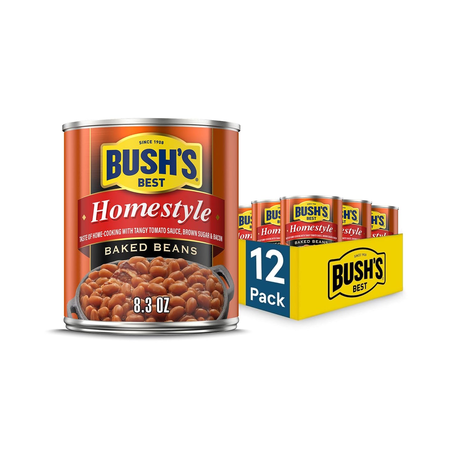 BUSH'S BEST 16 oz Canned Original Baked Beans