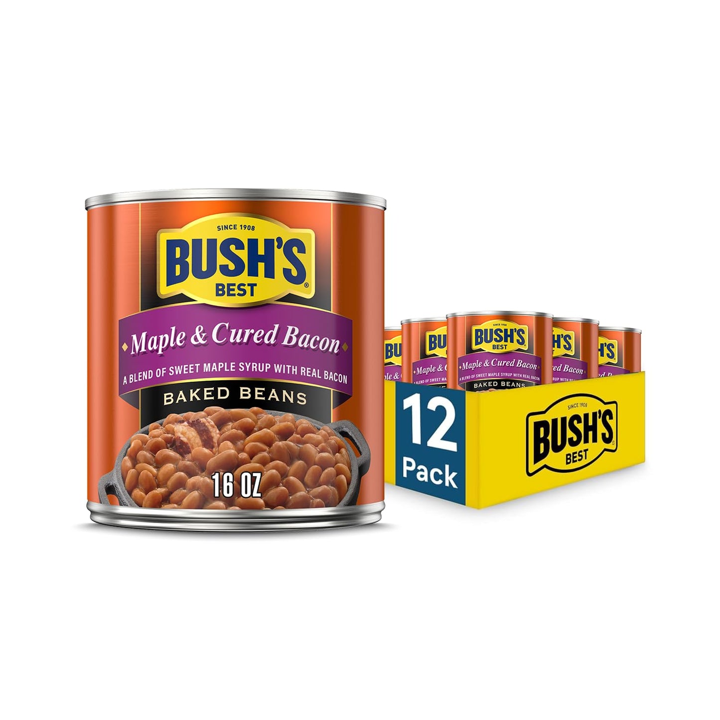 BUSH'S BEST 16 oz Canned Original Baked Beans