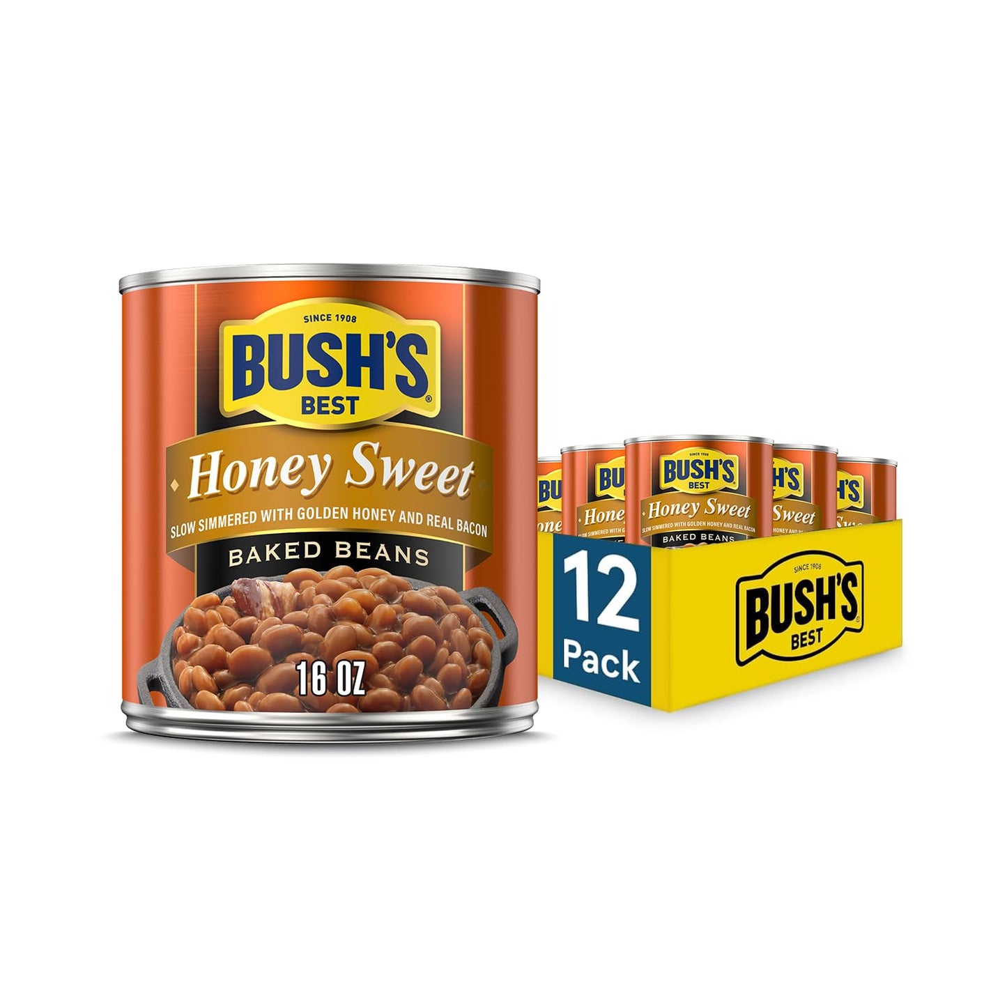 BUSH'S BEST 16 oz Canned Original Baked Beans