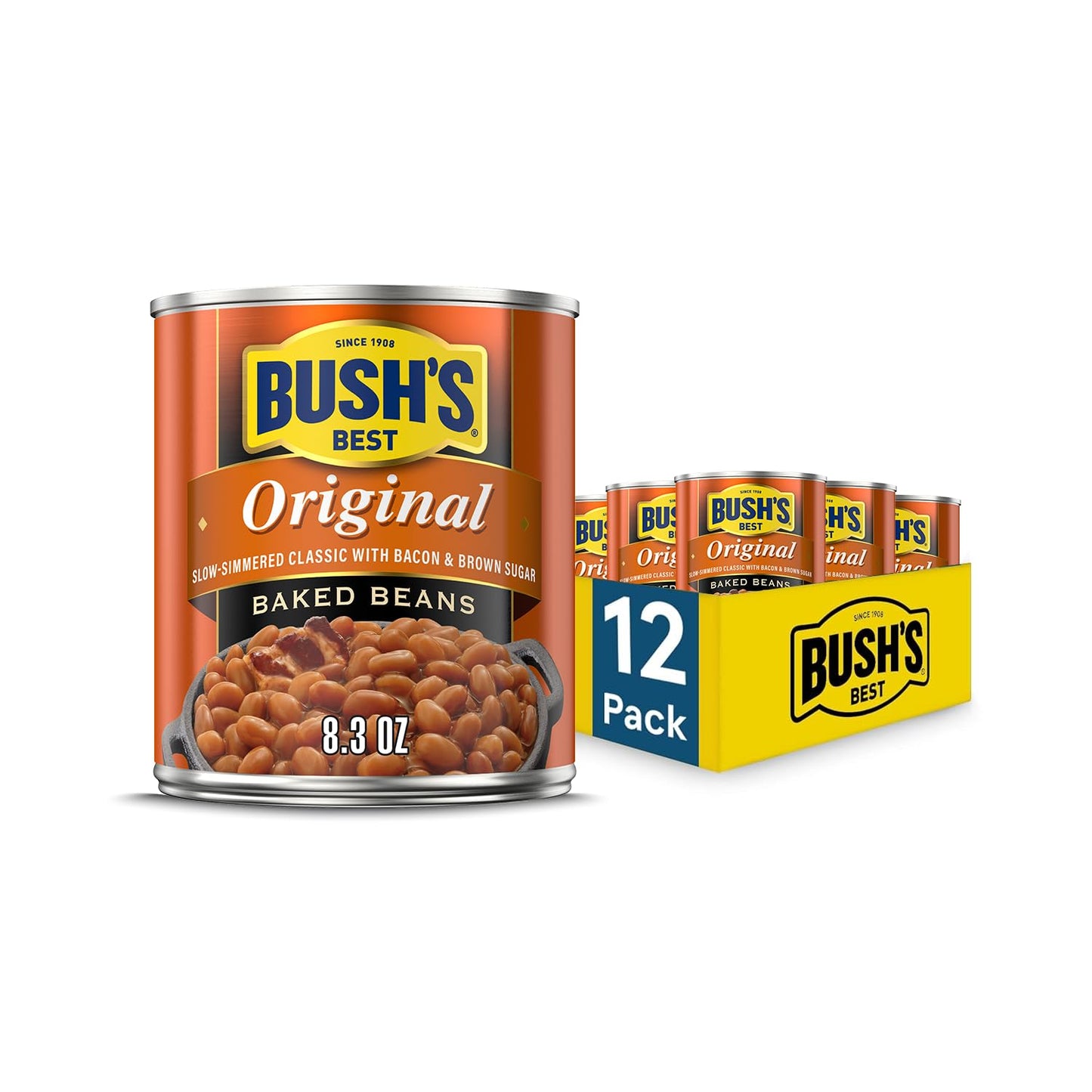 BUSH'S BEST 16 oz Canned Original Baked Beans