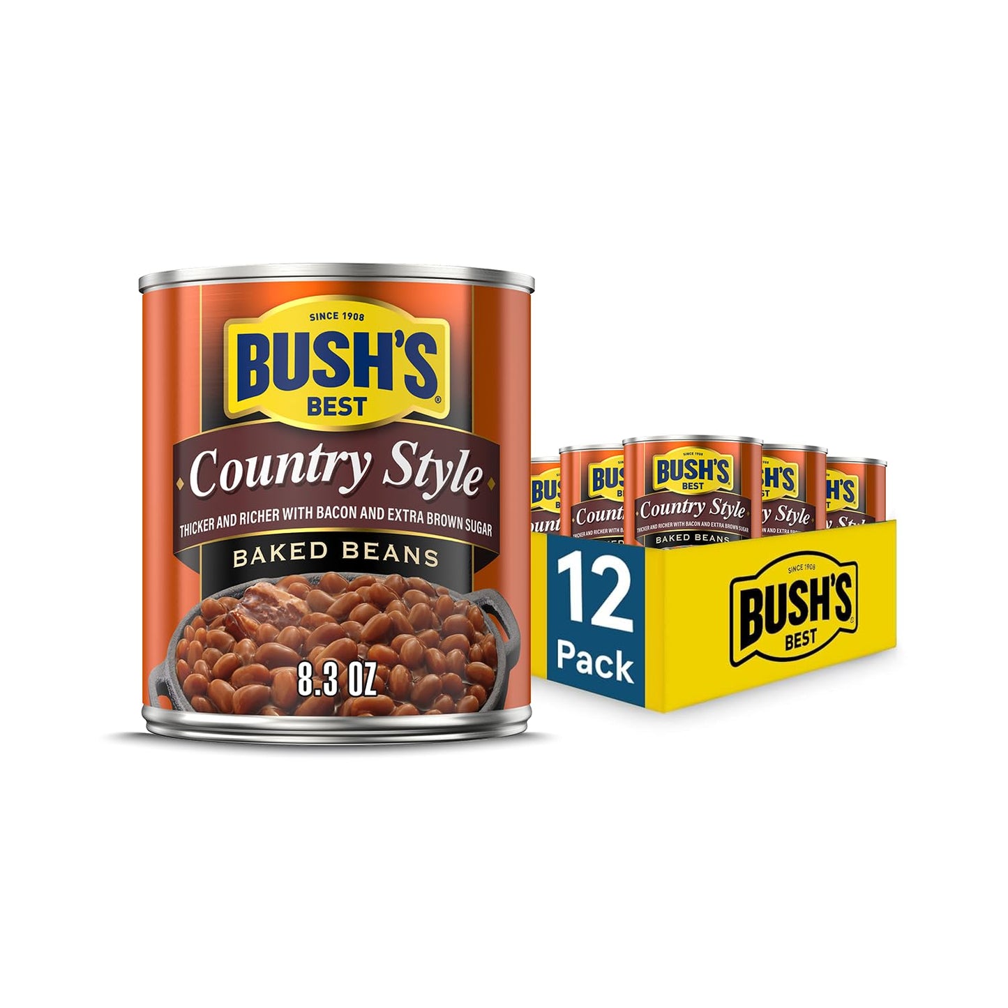 BUSH'S BEST 16 oz Canned Original Baked Beans
