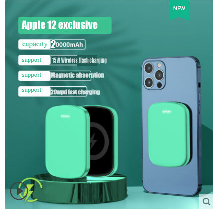 MagSafe magnetic absorption wireless power bank 20000 Ma portable