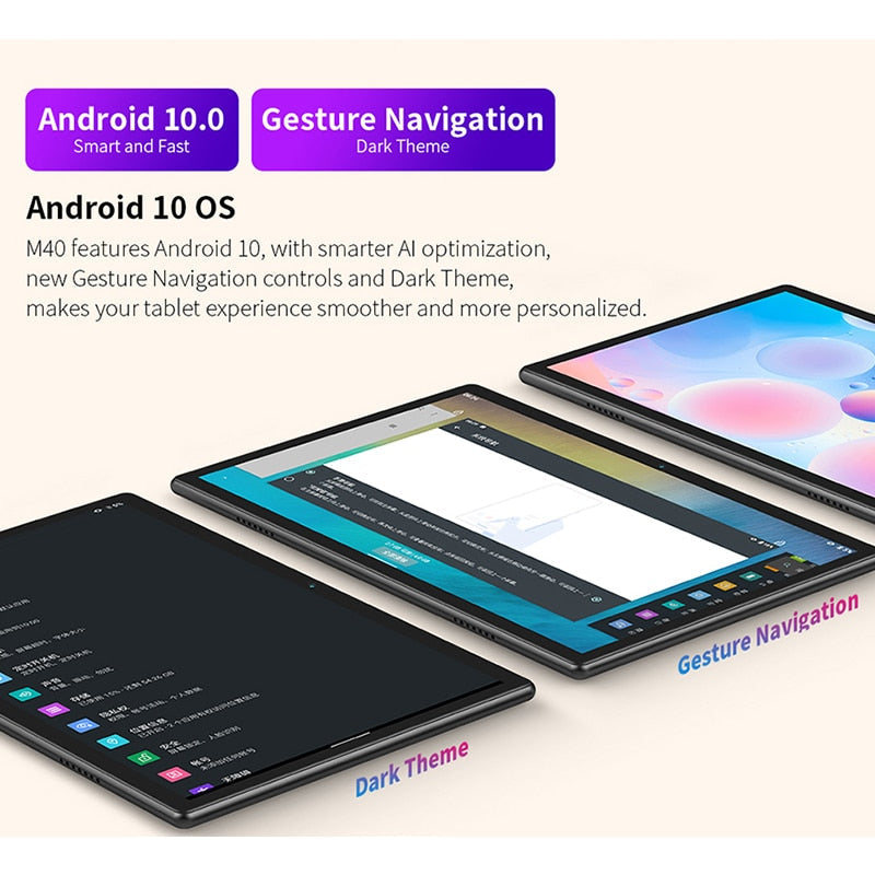 Teclast M40 10.1'' Tablet 1920x1200 4G Network UNISOC T618 Octa Core 6GB RAM