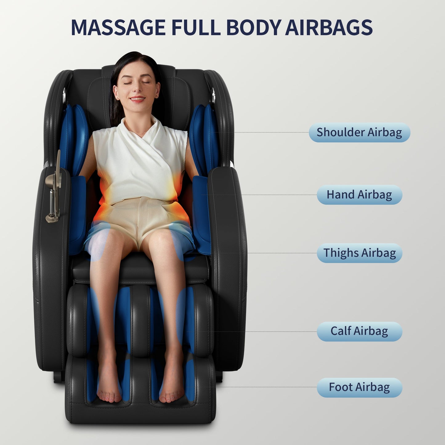 Full body deep tissue massage chair